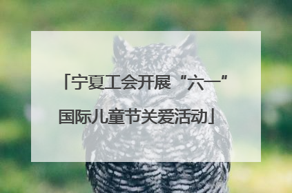 宁夏工会开展“六一”国际儿童节关爱活动