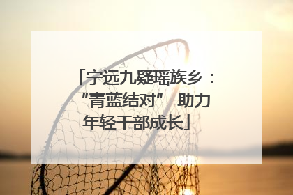 宁远九疑瑶族乡：“青蓝结对” 助力年轻干部成长