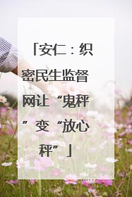 安仁：织密民生监督网让“鬼秤”变“放心秤”