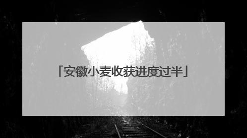 安徽小麦收获进度过半