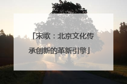 宋歌：北京文化传承创新的革新引擎