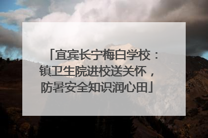 宜宾长宁梅白学校：镇卫生院进校送关怀，防暑安全知识润心田