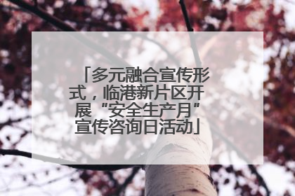 多元融合宣传形式，临港新片区开展“安全生产月”宣传咨询日活动