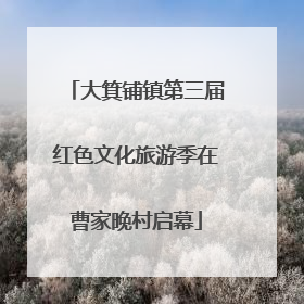 大箕铺镇第三届红色文化旅游季在曹家晚村启幕