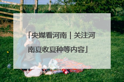 央媒看河南｜关注河南夏收夏种等内容