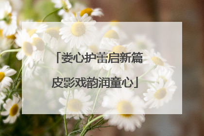 娄心护蕾启新篇 皮影戏韵润童心