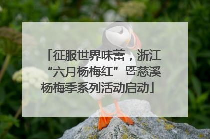 征服世界味蕾，浙江“六月杨梅红”暨慈溪杨梅季系列活动启动