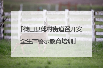 微山县傅村街道召开安全生产警示教育培训