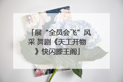 展“全员会飞”风采 舞剧《天工开物》快闪滕王阁
