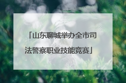 山东聊城举办全市司法警察职业技能竞赛