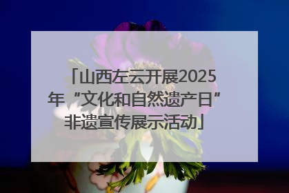 山西左云开展2025年“文化和自然遗产日”非遗宣传展示活动