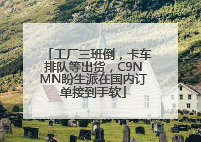 工厂三班倒，卡车排队等出货，C9NMN盼生派在国内订单接到手软
