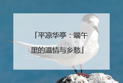 平凉华亭：端午里的温情与乡愁