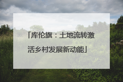 库伦旗：土地流转激活乡村发展新动能