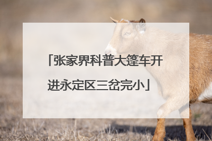 张家界科普大篷车开进永定区三岔完小