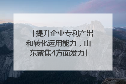 提升企业专利产出和转化运用能力，山东聚焦4方面发力