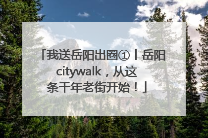我送岳阳出圈①丨岳阳citywalk，从这条千年老街开始！