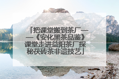把课堂搬到茶厂——《安化黑茶品鉴》课堂走进益阳茶厂探秘茯砖茶非遗技艺