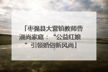 枣强县大营镇教师曹淑尚家庭：“公益红娘”引领婚俗新风尚