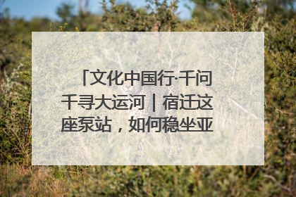 文化中国行·千问千寻大运河｜宿迁这座泵站，如何稳坐亚洲第一宝座？