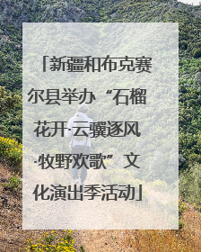 新疆和布克赛尔县举办“石榴花开·云骥逐风·牧野欢歌”文化演出季活动