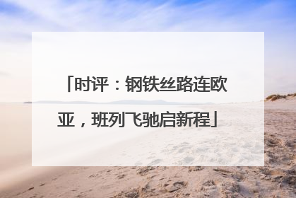 时评：钢铁丝路连欧亚，班列飞驰启新程
