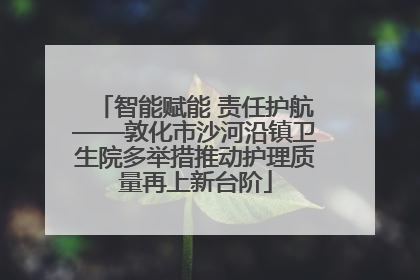 智能赋能 责任护航——敦化市沙河沿镇卫生院多举措推动护理质量再上新台阶
