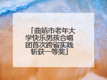 曲靖市老年大学快乐男孩合唱团首次跨省实践斩获一等奖