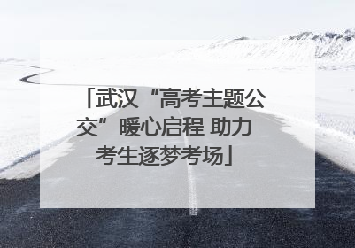 武汉“高考主题公交”暖心启程 助力考生逐梦考场