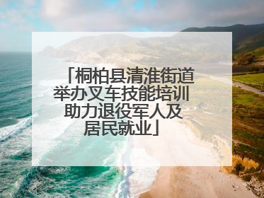 桐柏县清淮街道举办叉车技能培训 助力退役军人及居民就业