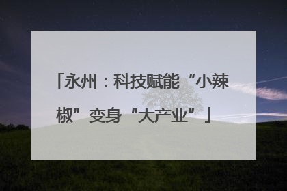 永州：科技赋能“小辣椒”变身“大产业”