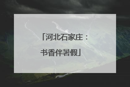 河北石家庄：书香伴暑假