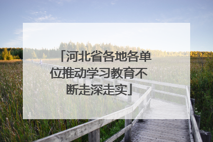 河北省各地各单位推动学习教育不断走深走实