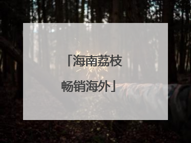 海南荔枝畅销海外