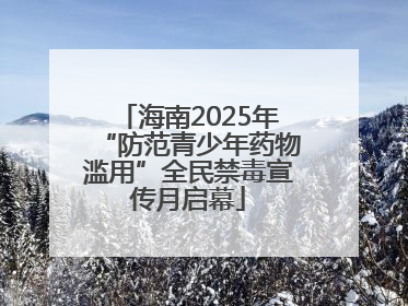 海南2025年“防范青少年药物滥用”全民禁毒宣传月启幕