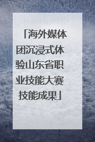 海外媒体团沉浸式体验山东省职业技能大赛技能成果