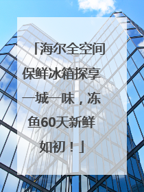 海尔全空间保鲜冰箱探享一城一味，冻鱼60天新鲜如初！