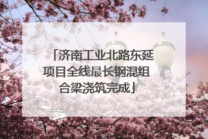 济南工业北路东延项目全线最长钢混组合梁浇筑完成