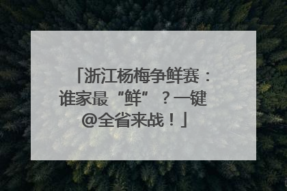 浙江杨梅争鲜赛：谁家最“鲜”？一键@全省来战！