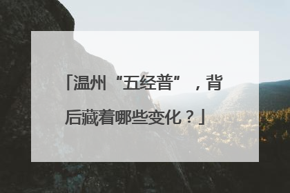温州“五经普”，背后藏着哪些变化？