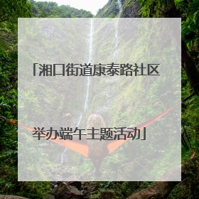 湘口街道康泰路社区举办端午主题活动