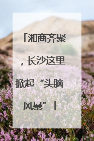 湘商齐聚，长沙这里掀起“头脑风暴”