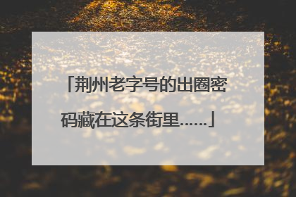 荆州老字号的出圈密码藏在这条街里……