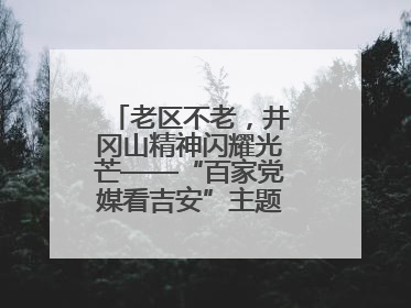 老区不老，井冈山精神闪耀光芒——“百家党媒看吉安”主题采访活动侧记