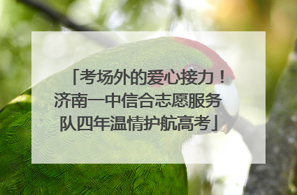 考场外的爱心接力！济南一中信合志愿服务队四年温情护航高考