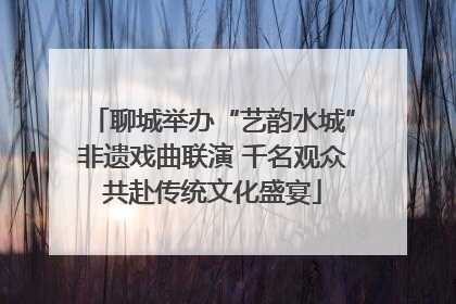 聊城举办“艺韵水城”非遗戏曲联演 千名观众共赴传统文化盛宴