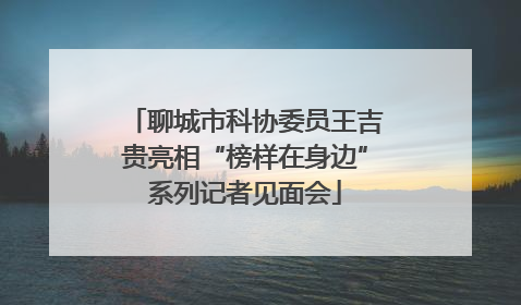聊城市科协委员王吉贵亮相“榜样在身边”系列记者见面会