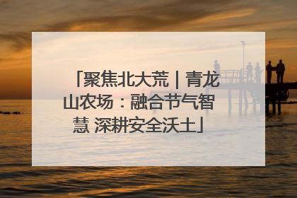 聚焦北大荒｜青龙山农场：融合节气智慧 深耕安全沃土