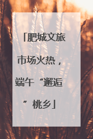 肥城文旅市场火热，端午“邂逅”桃乡