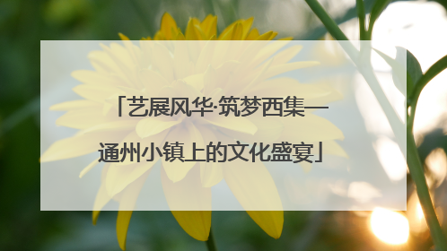 艺展风华·筑梦西集—通州小镇上的文化盛宴